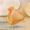 Drawstrings Bag Fu Word Embroidered Multipurpose Elegant Portable Gift Bags Artsy Pouches Wedding Christmas Household