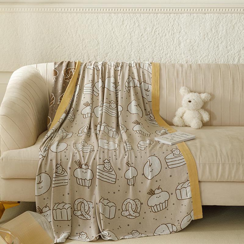 Couverture d'été légère en gaze de bambou-coton