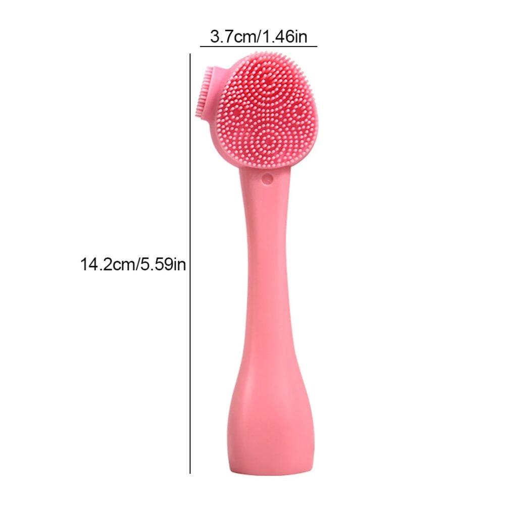 Soft Hair Silicone Facial Cleanser Brush Handheld Skin Care Tool Cleansing Brush  Deep Wash