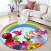 Sesame Street4,Round Area Rug,Carpet Rug for Living Room Bedroom Sofa Playroom Decor,Non-slip Floor Mat