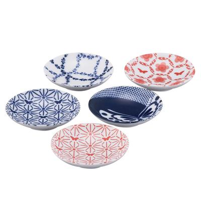 Hanae Mori Small Pattern Small Plates Set of 5 MC1300-127