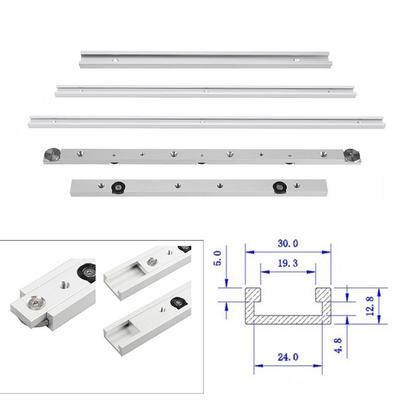 1pc T Track T-Slot Miter Track Miter Bar Slider Table Saw Miter Silver