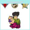 Creative Jojo Cartoon Character Enamel Badge Featuring Jotaro And Jolyne In Unique Design