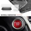 CKE Compatible with Toyota Camry Corolla RAV4 Highlander CHR Sienna Avalon GT86 BRZ Accessories Real Carbon Fiber Sporty Car Engine Start Stop Button