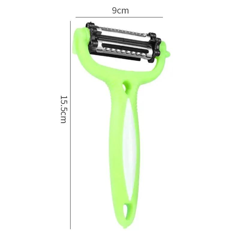 1PC New Multifunctional 360 Degree Rotary Peeler Kitchen Tool 3 In 1 Rotary Fruit Vegetable Carrot Potato Peeler Cutter Slicer