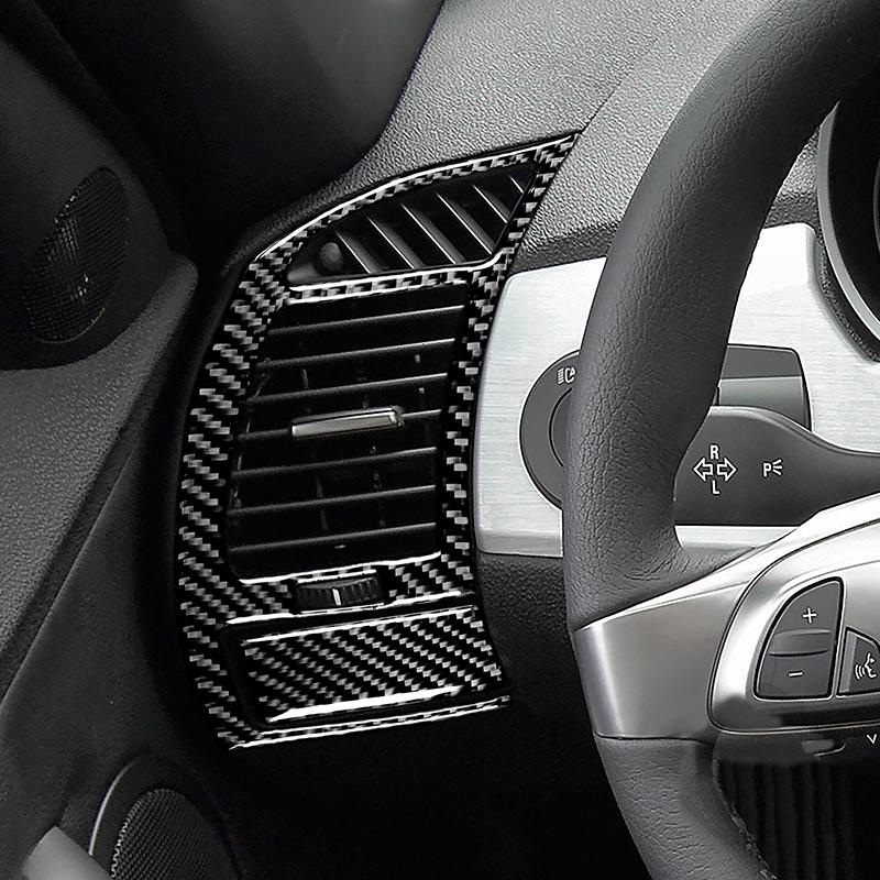 For BMW Z4 E85 2003-2008 Real Carbon Fiber Car Air Outlet Vent Frame Cover Trim Car Interior Accessories Car Interior