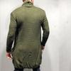 Autumn-Winter Men's Mid-length Loose Knit Cardigan - European & American Muscular Style Sweater