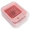 Desktop Fan Pink Low Noise Rechargeable Mini Portable Water Spray Fan with LED Light