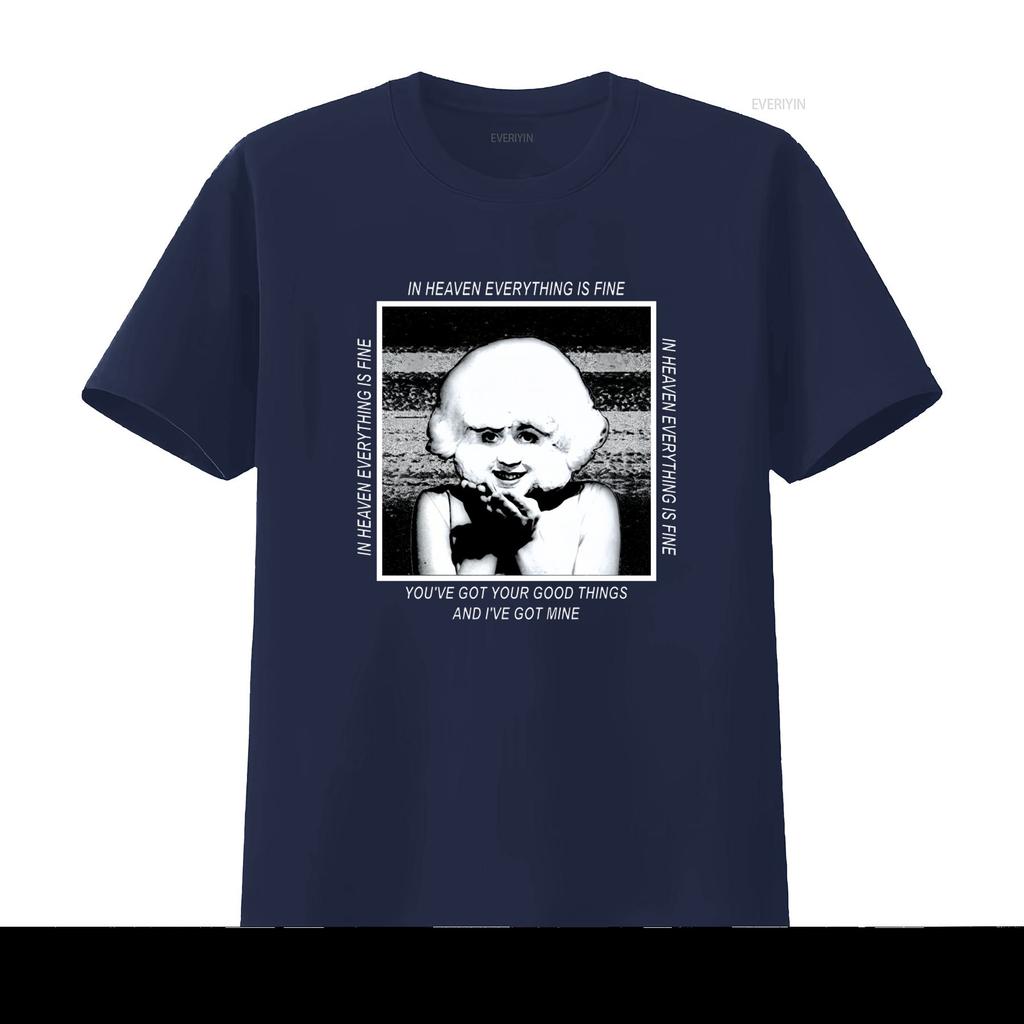 David Lynch Eraserhead Lady Radiator T Shirt Classic Long or s with In Heaven Everything Is Fine Print vintage Washed