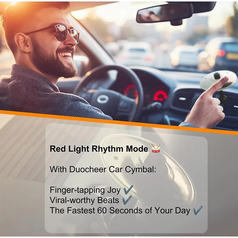 Creative Car Crash Cymbal Car Mounted Percussion Cymbal Decoration Air Vent Car Cymbal Easy To Install Make Driving More Fun Car Accessories