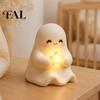 Gifts for Halloween Lovers Cute Light Up Ghost Decoration, Small Statue Night Light, Resin Pumpkin Table Decoration Indoor, Kitchen Tiered Tray