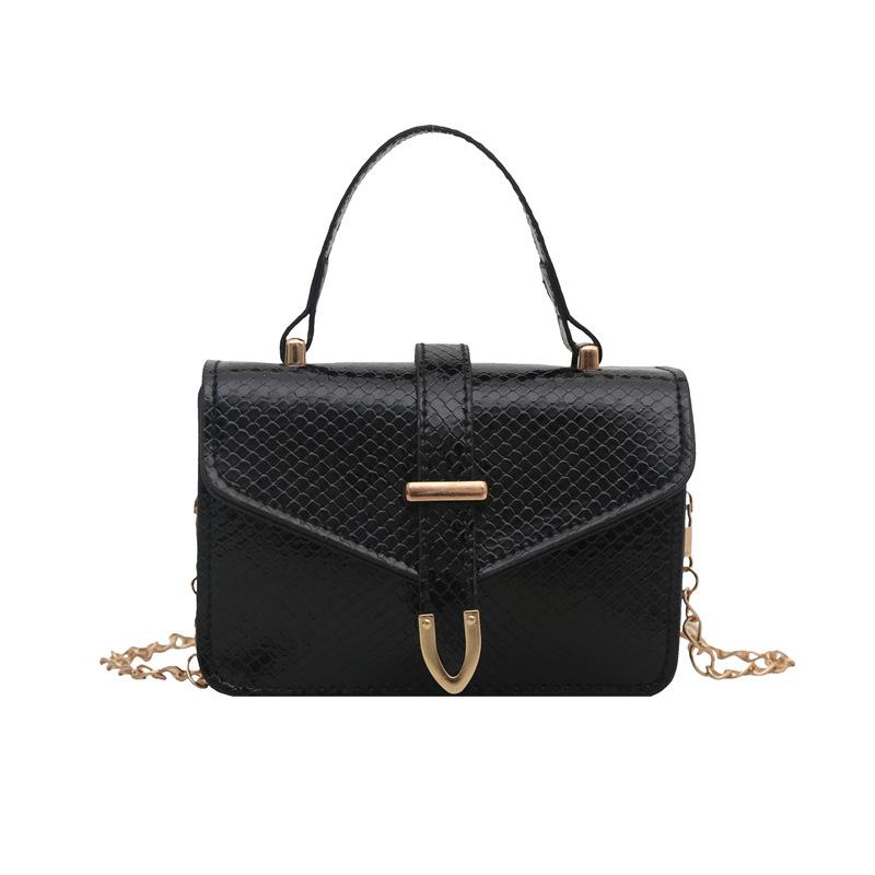 2025 Summer New Fashion Trend Snake Pattern Splicing Foreign Style Personality Design Sense Handbag Women's Shopping Messenger Bag