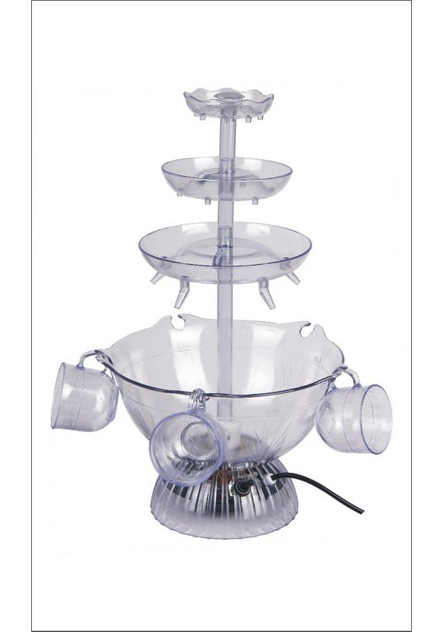 

5-Tier Red Wine Fountain for Party & Tasting Events - Fits US, EU & UK Plugs Single Glass Cup