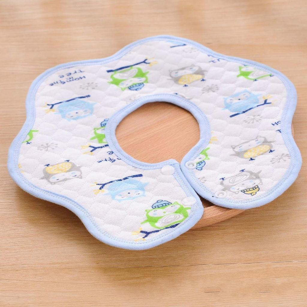 3 Stück Baby 360 Grad Drehung Neugeborenes Baumwoll Lätzchen Baby Speicheltuch Wasserdichtes Lätzchen