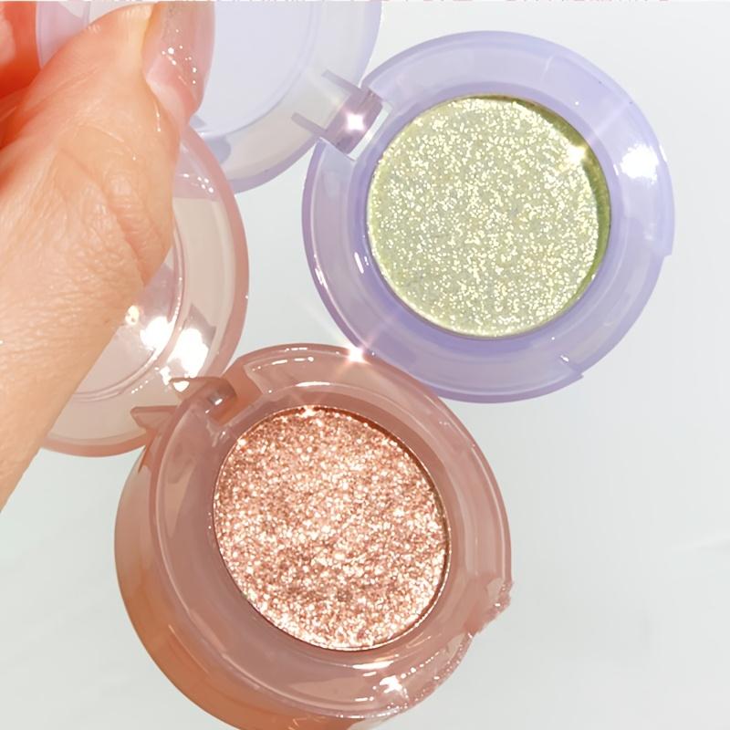 Light Bulb Plan eyeshadow, sparkling pearlescent sequin, long-lasting and colorless monochromatic eyeshadow.
