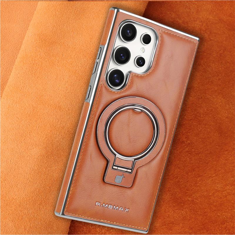 

Samsung S23ultra Mobile Phone Case Is Suitable for Galaxy 24+ Business Stand Magnetic 24u Anti-fall Full Cover 23 Leather Case Samsung Galaxy S25 Ultra
