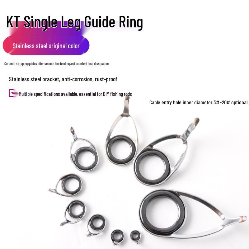 

KT Stainless Steel Anti-Tangle Sliding Float Boat & Raft Casting Rod with Ceramic Guide Ring Model 4