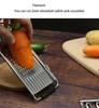 Multi-Purpose 4 in 1 Vegetable Slicer Chopper Stainless Steel Cheese Grater 4 Adjustable Blades Hand-held Shredder Cutter