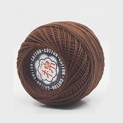 Retail 50g/ball 8# 2ply DIY Colorful Thin Lace Yarn Crochet Yarn 100% Cotton Yarn Hand Knitting Thread Sewing Machine Line JK468