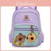 With Childrens Backpack Capybara Print Design And High Capacity For Daily School