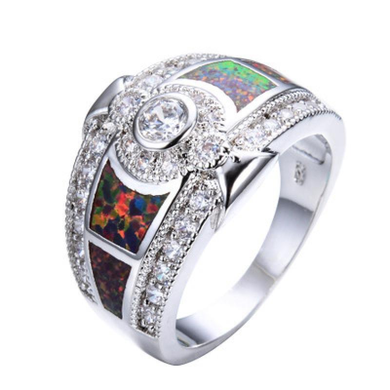 WIH White Orbo Pop White Diamond Zircon Ring no. 6