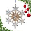 Clear Acrylic Snowflake Ornaments Clear Acrylic Christmas Snowflake Pendant Decoration Crystal Elegant Ornaments For New Year