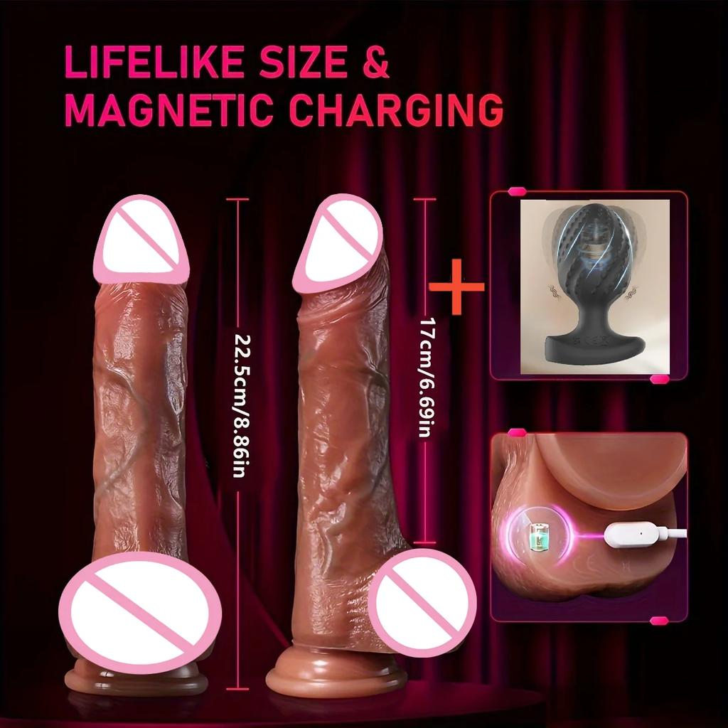 Realistic Dildo Vibrator Big Penis Penetration Anal Adult Sex Toys For Anal Vibration Heating Dick Dildos For Women Masturbation
