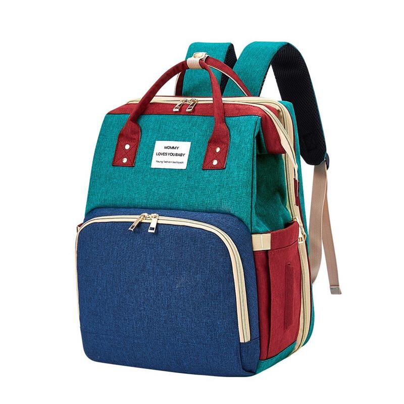 Picano Color-blocked Oxford Diaper Backpack