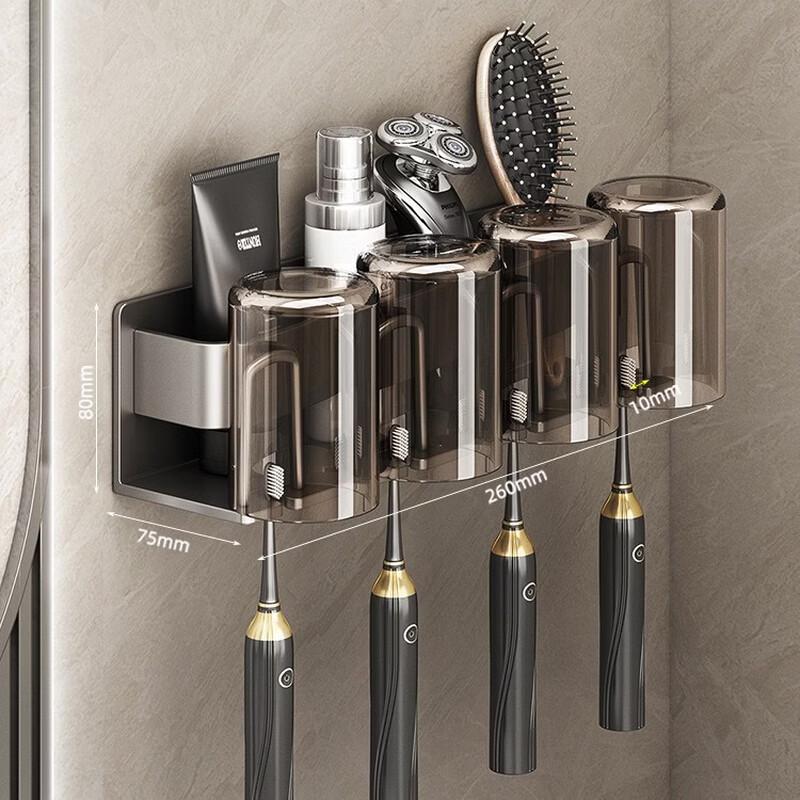 Cmaos Wall-Mounted Bathroom Organizer Shelf