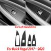 Carbon Fiber Car Interior Accessories Gear Shift Panel Cup Holder Decorative Stickers For Buick Regal 2017 2018