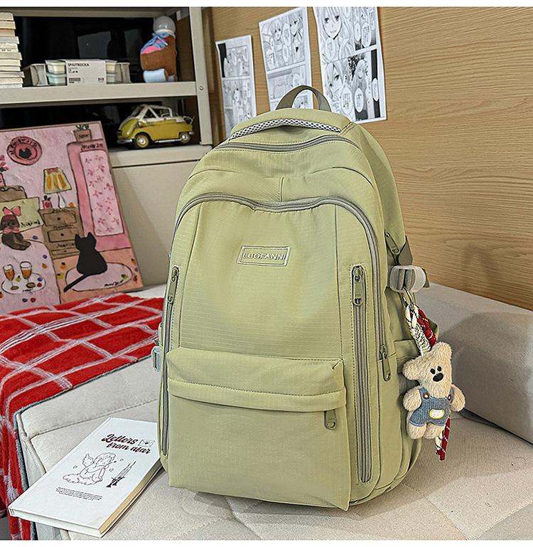Schoolbag New Leisure Travel Backpack Stylish Simple Backpack College Style Female Junior High School Student College Student School Bag