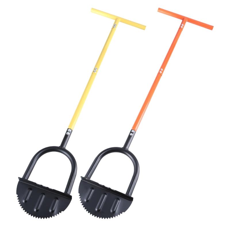 Ergonomic T Handle Handheld Grass Edge Trimmer Tool With Adjustable Height for Neat Garden Borders Cleaner Easy Storage