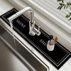 Super Absorbent Kitchen Sink Faucet Mat Drain Pad Table Mats Non-slip Sink Splash Mat Countertop Dining Washable