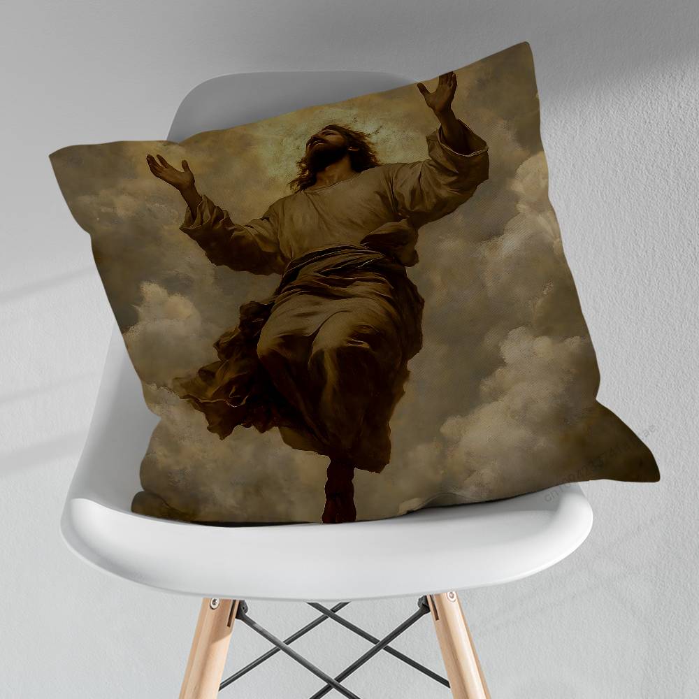 Bible Jesus Belief Various Sizes Square Pillow Case For Car Home Bedchamber Decor Birthday Gift
