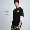 JACK&JONES Men's Cotton Letter Print Loose Fit T-Shirt
