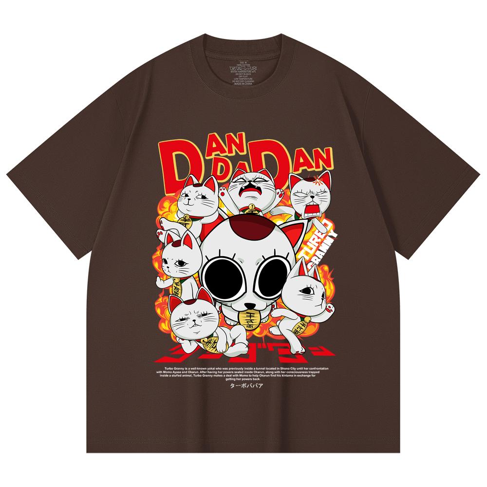 230 Gsm 100% Cotton Dandadan V12 Turbo Granny Print Unisex Heavy Cotton T Shirt