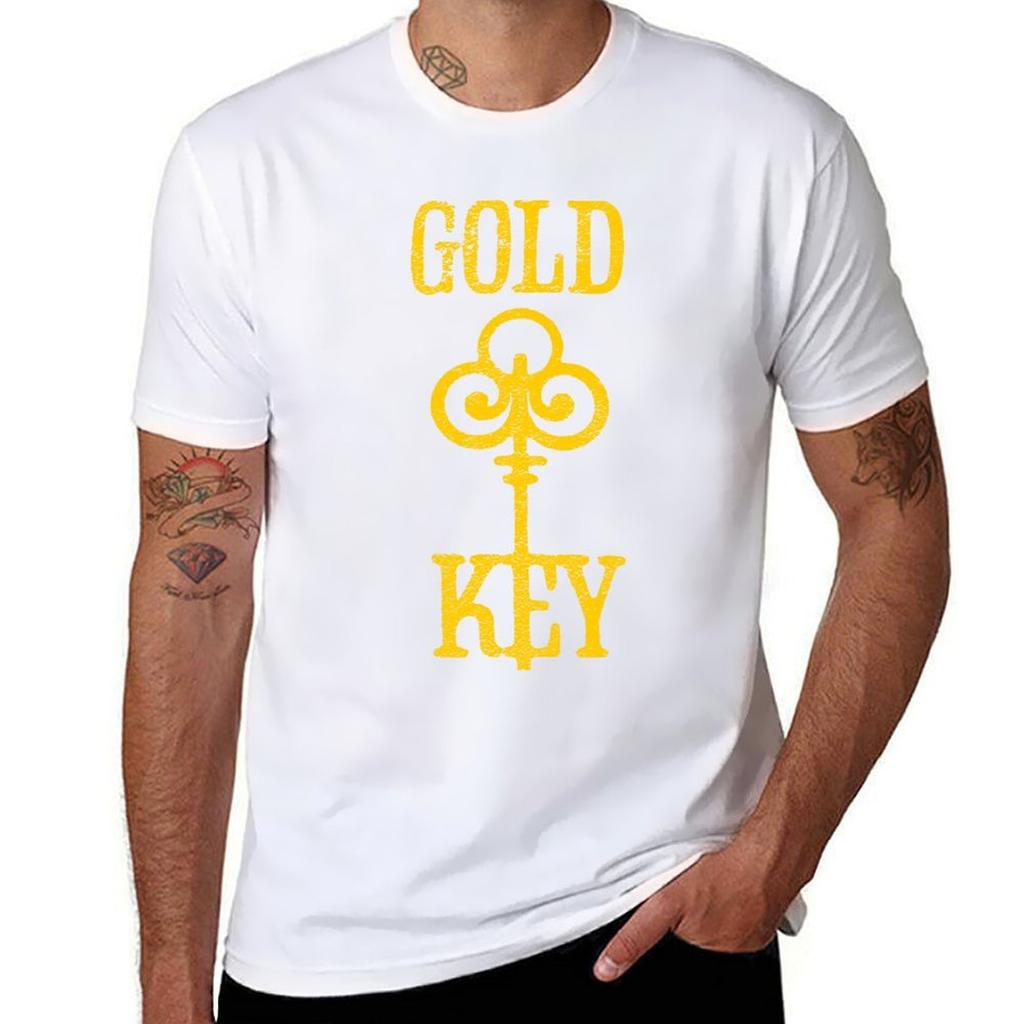 Gold Key Comics Retro Logo TShirt Plus Size Quick Dry Sports Tee