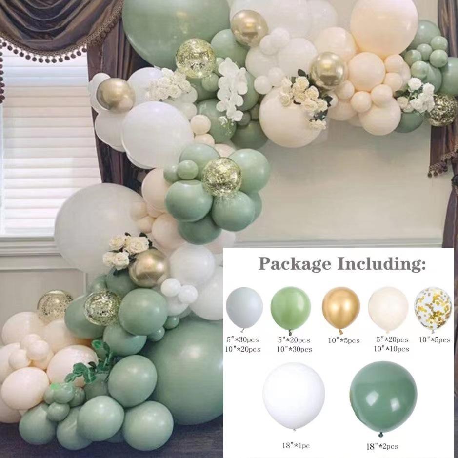 Vintage Balloon Chain Birthday Party Balloon Package Wedding Wedding Arrangement Latex Balloon Chain Set