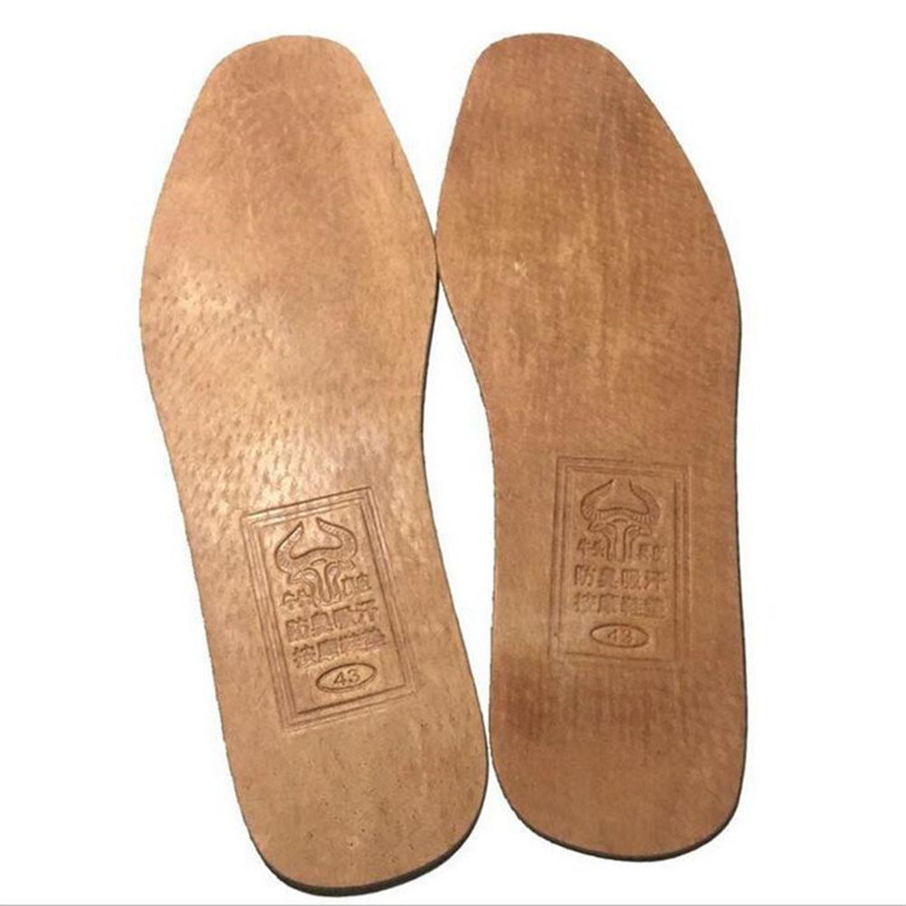 Breathable Genuine Leather Shoe Insoles Replacement Inner Soles Shoe Insole Pad Absorb Sweat Deodorant Flat Feet Shoe Insole Mat