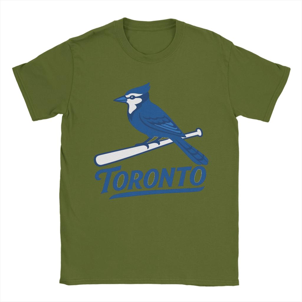 Toronto BlueJaysBird TShirt Unisex Funny Pure Cotton Tees Round Collar Short Sleeve T Shirt Plus Size Tops