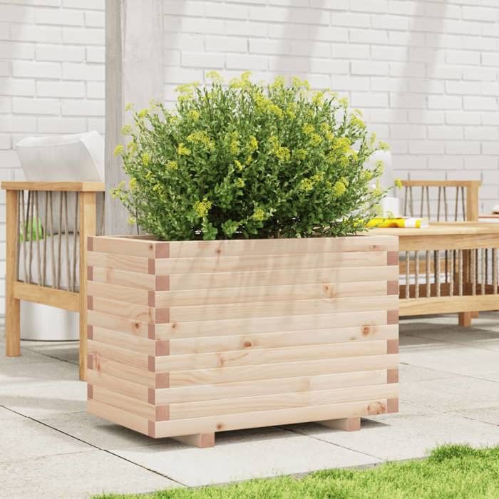 VidaXL Planter 70x40x49.5 Cm Solid Pine Wood, Outdoor Planter, Flower Box, Plant Box, Planter 847368