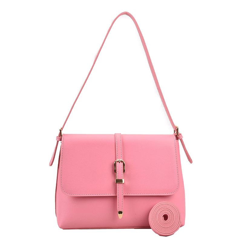 

Underarm bag 2025 new versatile bag women s large-capacity contrasting shoulder bag class commuting niche belt bag tide розовый