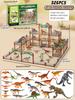 326pcs Jurassic Theme Park Children's Gift Simulation Diy Dinosaur Arena Toy Festival Party Gift Children's Birthday Gift Set