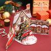 Multicolor Christmas Greeting Cards Santa Xmas Tree 3D Christmas Card  Christmas Season