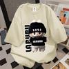 LABUBU printed short-sleeved T-shirt summer loose unisex top