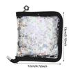 Mini 3-hole PVC Loose Leaf Notebook With Zipper and Edging Hand Account Book Photo Album Guka idol Small Card Star Storage Book