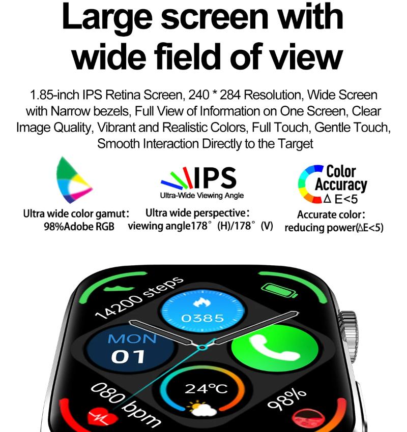 2025 Nouvelle Montre Connectée Intelligente à Diagnostic IA pour Femmes HRV+PPG Pression Artérielle Oxygène Sanguin Moniteur de Santé IP68 NFC Montres Intelligentes pour Xiaomi