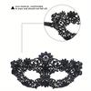 Masquerade Mask Set Elegant Black Lace Design for Venetian Balls Halloween Costume Parties Themed Celebrations and Formal Events