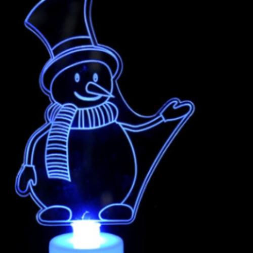 New Acrylic Christmas Night Colorful LED Decorative Lights Christmas Tree Decorations Party Supplies New Year's Products