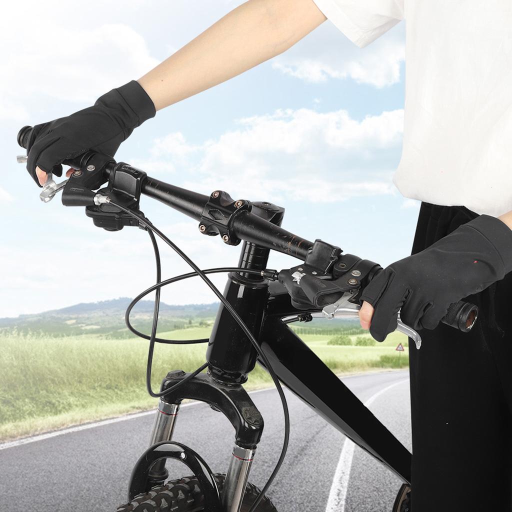 Spring & Summer Sunscreen Antiskid Cycling Fishing Elasticity Open Finger Touching Screen